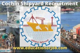 Cochin Shipyard Recruitment