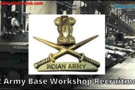 512 Army Base Workshop Recruitment