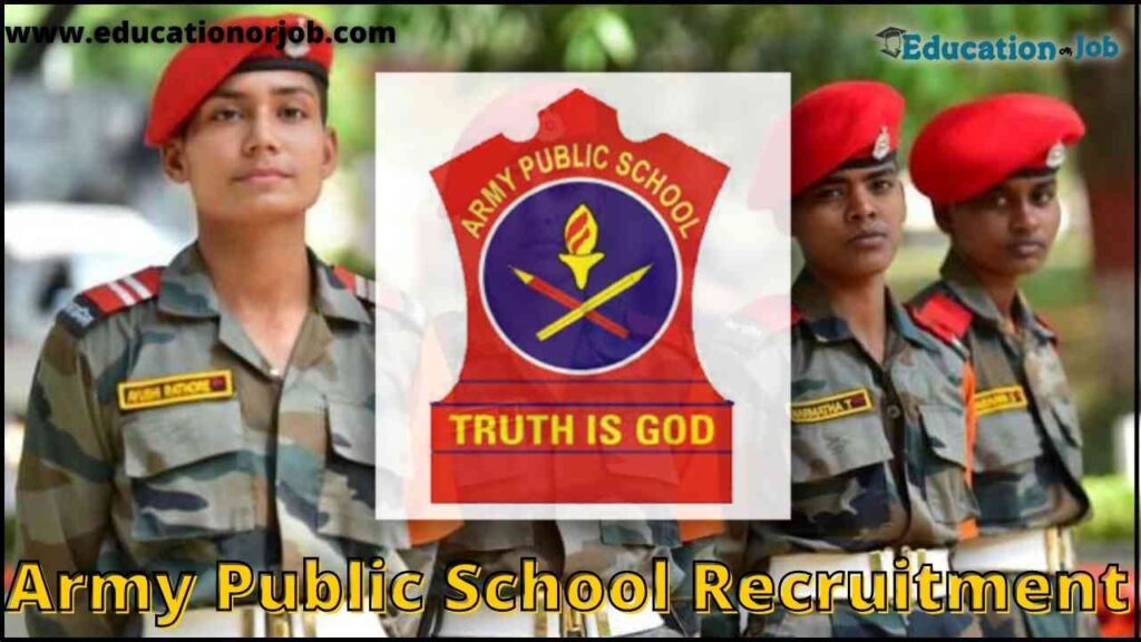 Army Public School Recruitment