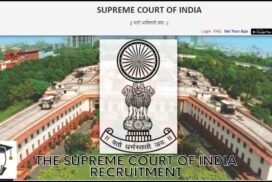 Supreme Court of India Recruitment